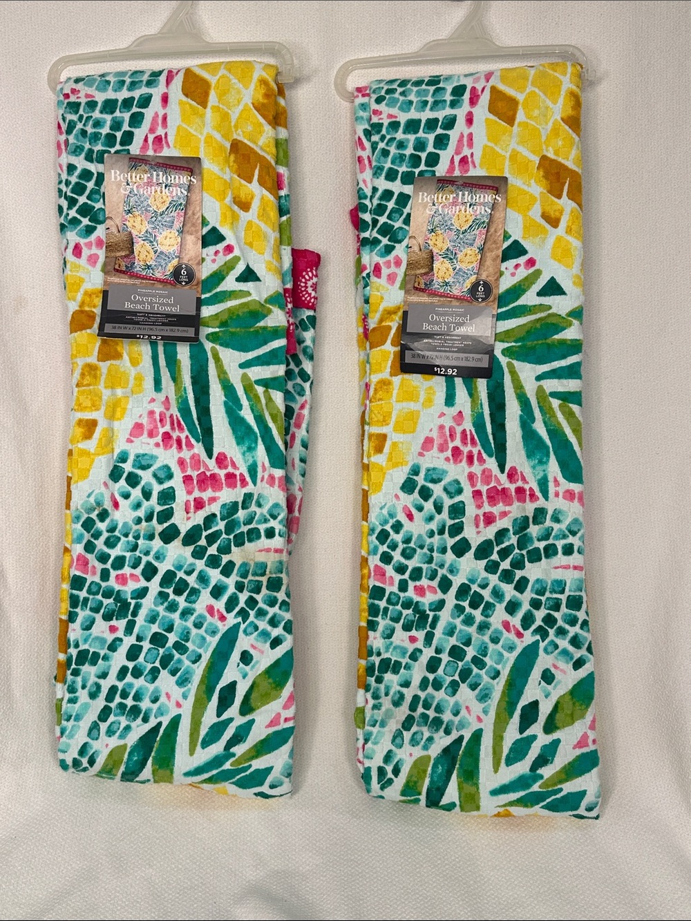 2 Oversized Beach Towels